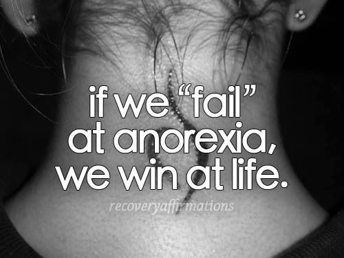 There is no winning when it comes to eating disorders. #anorexia #recovery #eatingdisorders