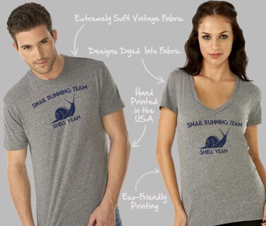 Snail Running Team Shirt | Running Shirts | Funny T-Shirts
