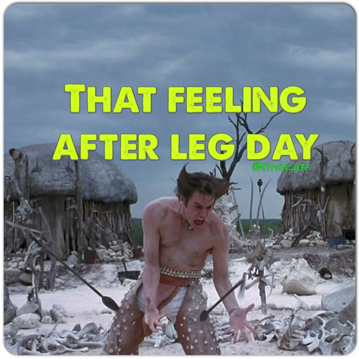 The day after leg day
