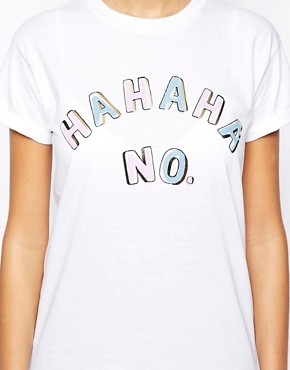 Image 3 of Adolescent Clothing Boyfriend T-Shirt With Hahaha No Print