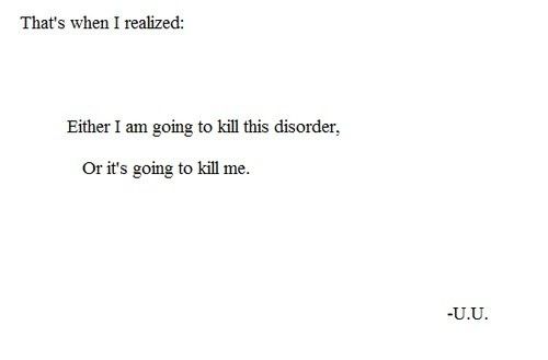 Eating disorders kill....eating disorders are not a joke or a phase, they are serious